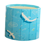 Maxbell Foldable Bathtub PVC Space Saving Storage for Camping Home Portable Bath Tub blue