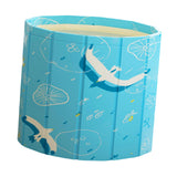 Maxbell Foldable Bathtub PVC Space Saving Storage for Camping Home Portable Bath Tub blue