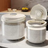 Maxbell Airtight Rice Container Organizer Cereal Bucket for Kitchen Household Pantry