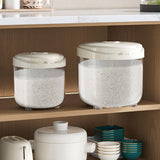 Maxbell Airtight Rice Container Organizer Cereal Bucket for Kitchen Household Pantry