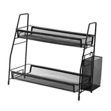 Maxbell 2 Tier Shelf Standing Multifunctional Storage Rack for Make up Spice Kitchen