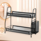 Maxbell 2 Tier Shelf Standing Multifunctional Storage Rack for Make up Spice Kitchen