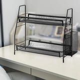 Maxbell 2 Tier Shelf Standing Multifunctional Storage Rack for Make up Spice Kitchen