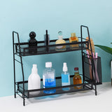 Maxbell 2 Tier Shelf Standing Multifunctional Storage Rack for Make up Spice Kitchen