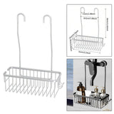 Maxbell Hanging Shower Rack Sturdy Shower Shelves for Shower Accessories Sponge Soap Silver