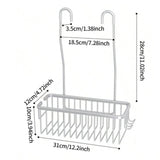 Maxbell Hanging Shower Rack Sturdy Shower Shelves for Shower Accessories Sponge Soap Silver