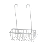 Maxbell Hanging Shower Rack Sturdy Shower Shelves for Shower Accessories Sponge Soap Silver