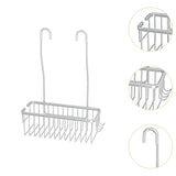 Maxbell Hanging Shower Rack Sturdy Shower Shelves for Shower Accessories Sponge Soap Silver