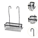 Maxbell Hanging Shower Rack Sturdy Shower Shelves for Shower Accessories Sponge Soap Black