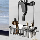 Maxbell Hanging Shower Rack Sturdy Shower Shelves for Shower Accessories Sponge Soap Black