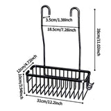Maxbell Hanging Shower Rack Sturdy Shower Shelves for Shower Accessories Sponge Soap Black
