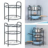 Maxbell Pots and Pans Organizer Storage Solution for Pantry Organization and Storage 2 tier
