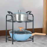 Maxbell Pots and Pans Organizer Storage Solution for Pantry Organization and Storage 2 tier