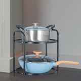 Maxbell Pots and Pans Organizer Storage Solution for Pantry Organization and Storage 2 tier