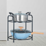 Maxbell Pots and Pans Organizer Storage Solution for Pantry Organization and Storage 2 tier