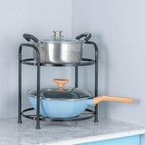 Maxbell Pots and Pans Organizer Storage Solution for Pantry Organization and Storage 2 tier