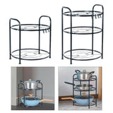 Maxbell Pots and Pans Organizer Storage Solution for Pantry Organization and Storage 2 tier