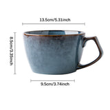 Maxbell Breakfast Mug 650ml Wide Ceramic Coffee Mug for Birthday Gift Office Parties