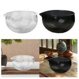 Maxbell Matcha Bowl with Spout Ceremonial Matcha Chawan for Cold Brew Cold/Hot Water Clear