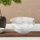 Maxbell Matcha Bowl with Spout Ceremonial Matcha Chawan for Cold Brew Cold/Hot Water Clear