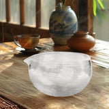 Maxbell Matcha Bowl with Spout Ceremonial Matcha Chawan for Cold Brew Cold/Hot Water Clear