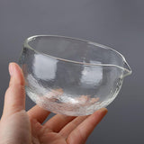 Maxbell Matcha Bowl with Spout Ceremonial Matcha Chawan for Cold Brew Cold/Hot Water Clear