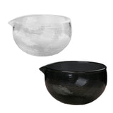 Maxbell Matcha Bowl with Spout Ceremonial Matcha Chawan for Cold Brew Cold/Hot Water Clear