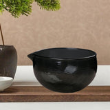 Maxbell Matcha Bowl with Spout Ceremonial Matcha Chawan for Cold Brew Cold/Hot Water Black