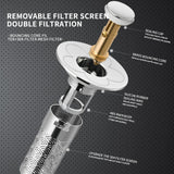 Maxbell Sink Drain Strainer Plug Sink Drain Strainer for Restroom Outdoor Lavatory