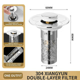 Maxbell Sink Drain Strainer Plug Sink Drain Strainer for Restroom Outdoor Lavatory