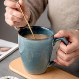 Maxbell Ceramic Coffee Mug Versatile Unique Latte Mug for Diner Men Women Restaurant