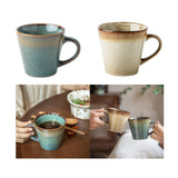 Maxbell Ceramic Coffee Mug 480ml Porcelain Milk Tea Cup for Hotel Birthday Gift Home Green
