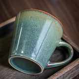 Maxbell Ceramic Coffee Mug 480ml Porcelain Milk Tea Cup for Hotel Birthday Gift Home Green