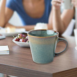 Maxbell Ceramic Coffee Mug 480ml Porcelain Milk Tea Cup for Hotel Birthday Gift Home Green