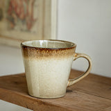 Maxbell Ceramic Coffee Mug 480ml Porcelain Milk Tea Cup for Hotel Birthday Gift Home Beige