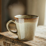 Maxbell Ceramic Coffee Mug 480ml Porcelain Milk Tea Cup for Hotel Birthday Gift Home Beige