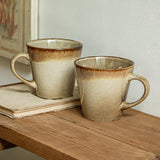 Maxbell Ceramic Coffee Mug 480ml Porcelain Milk Tea Cup for Hotel Birthday Gift Home Beige