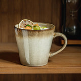 Maxbell Ceramic Coffee Mug 480ml Porcelain Milk Tea Cup for Hotel Birthday Gift Home Beige