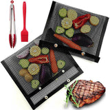 Maxbell Mesh Barbecue Pouch Portable Mesh Grilling Bag for Cooking Gathering Outdoor 24cmx14cm