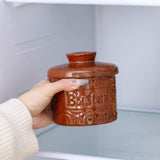 Maxbell Butter Crock Antique with Lid Butter Pot for Fresh Spreadable Butter Counter