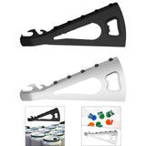 Maxbell Jar Opener Multifunctional Bottle Opener Bar Gift Lid Opener Gripper for Can Argent