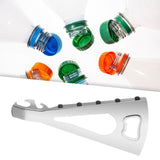Maxbell Jar Opener Multifunctional Bottle Opener Bar Gift Lid Opener Gripper for Can Argent