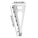 Maxbell Jar Opener Multifunctional Bottle Opener Bar Gift Lid Opener Gripper for Can Argent