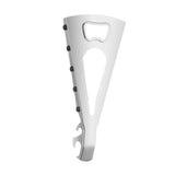 Maxbell Jar Opener Multifunctional Bottle Opener Bar Gift Lid Opener Gripper for Can Argent