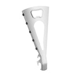 Maxbell Jar Opener Multifunctional Bottle Opener Bar Gift Lid Opener Gripper for Can Argent