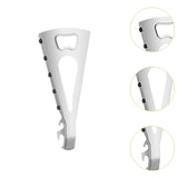 Maxbell Jar Opener Multifunctional Bottle Opener Bar Gift Lid Opener Gripper for Can Argent