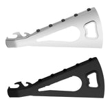 Maxbell Jar Opener Multifunctional Bottle Opener Bar Gift Lid Opener Gripper for Can Argent