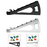 Maxbell Jar Opener Multifunctional Bottle Opener Bar Gift Lid Opener Gripper for Can Argent