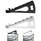 Maxbell Jar Opener Multifunctional Bottle Opener Bar Gift Lid Opener Gripper for Can Argent