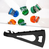 Maxbell Jar Opener Multifunctional Bottle Opener Bar Gift Lid Opener Gripper for Can Black
